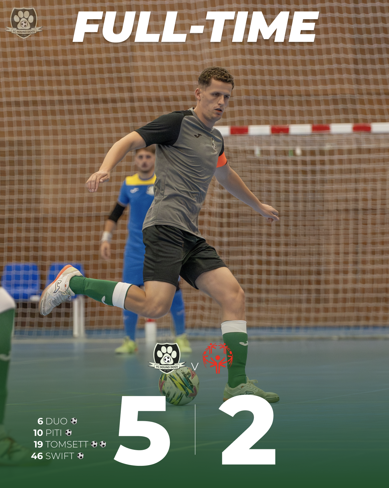 Futsal Win for Hound Dogs